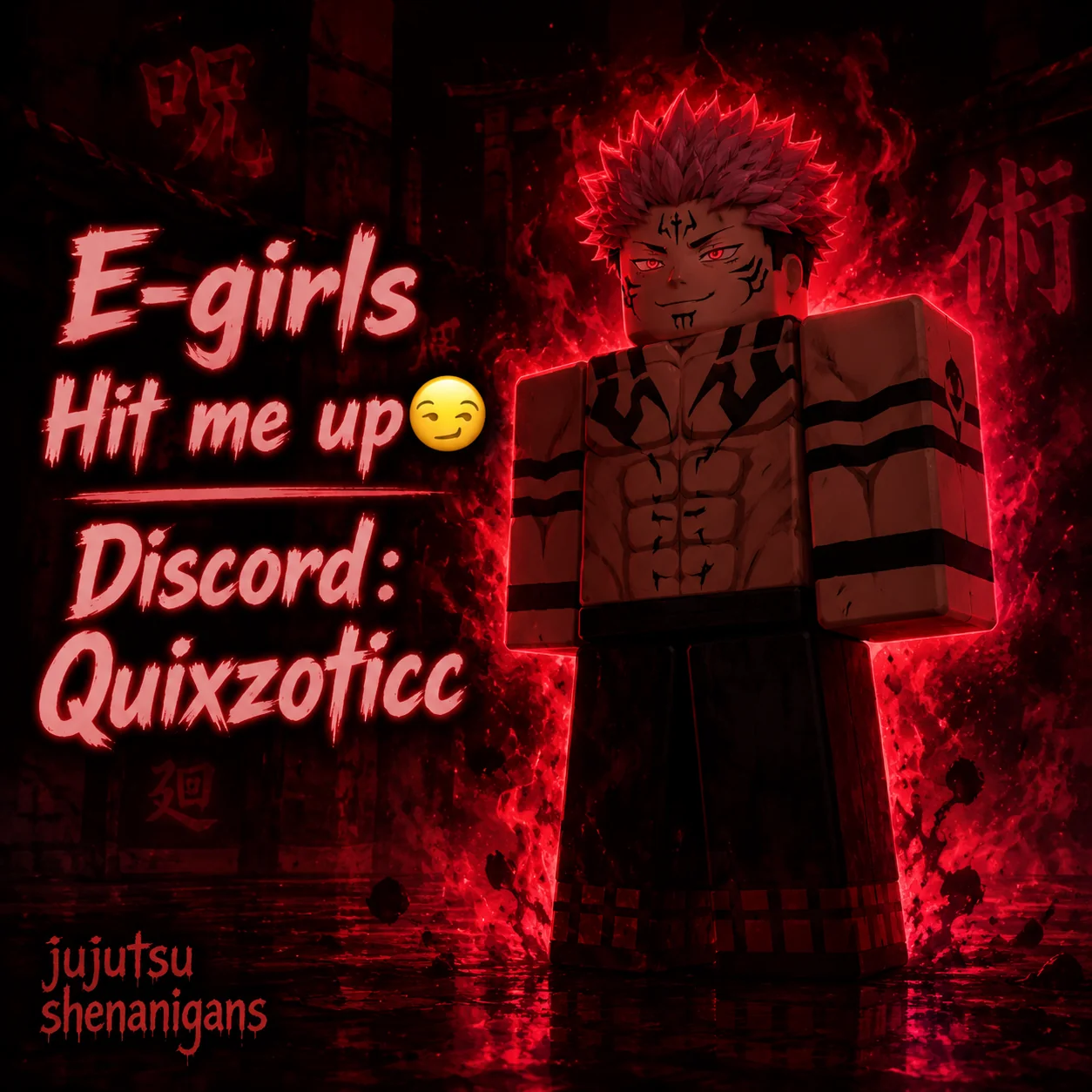 generate me an image of Ryomen sukuna from Jujutsu Kaisen st...