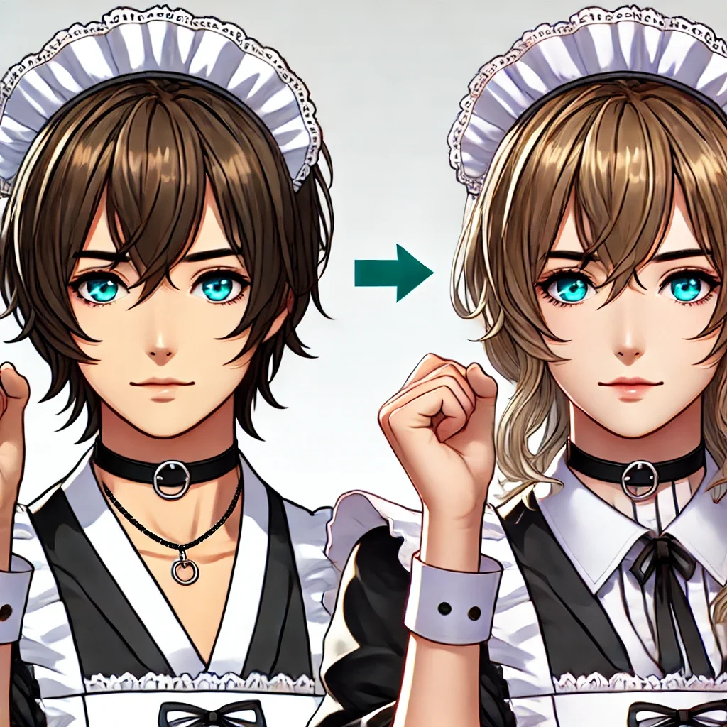 Put her in a maid costume