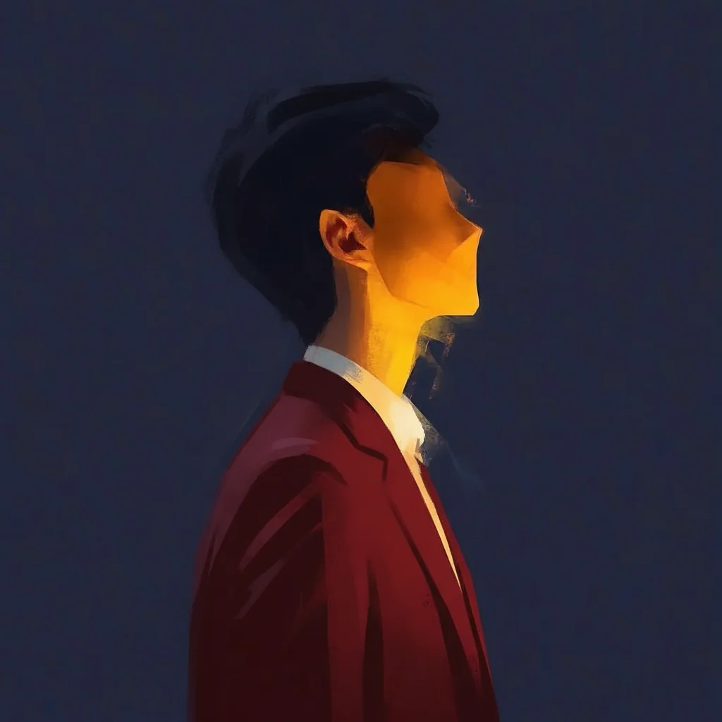 把照片里面的衣服换成红色的西装