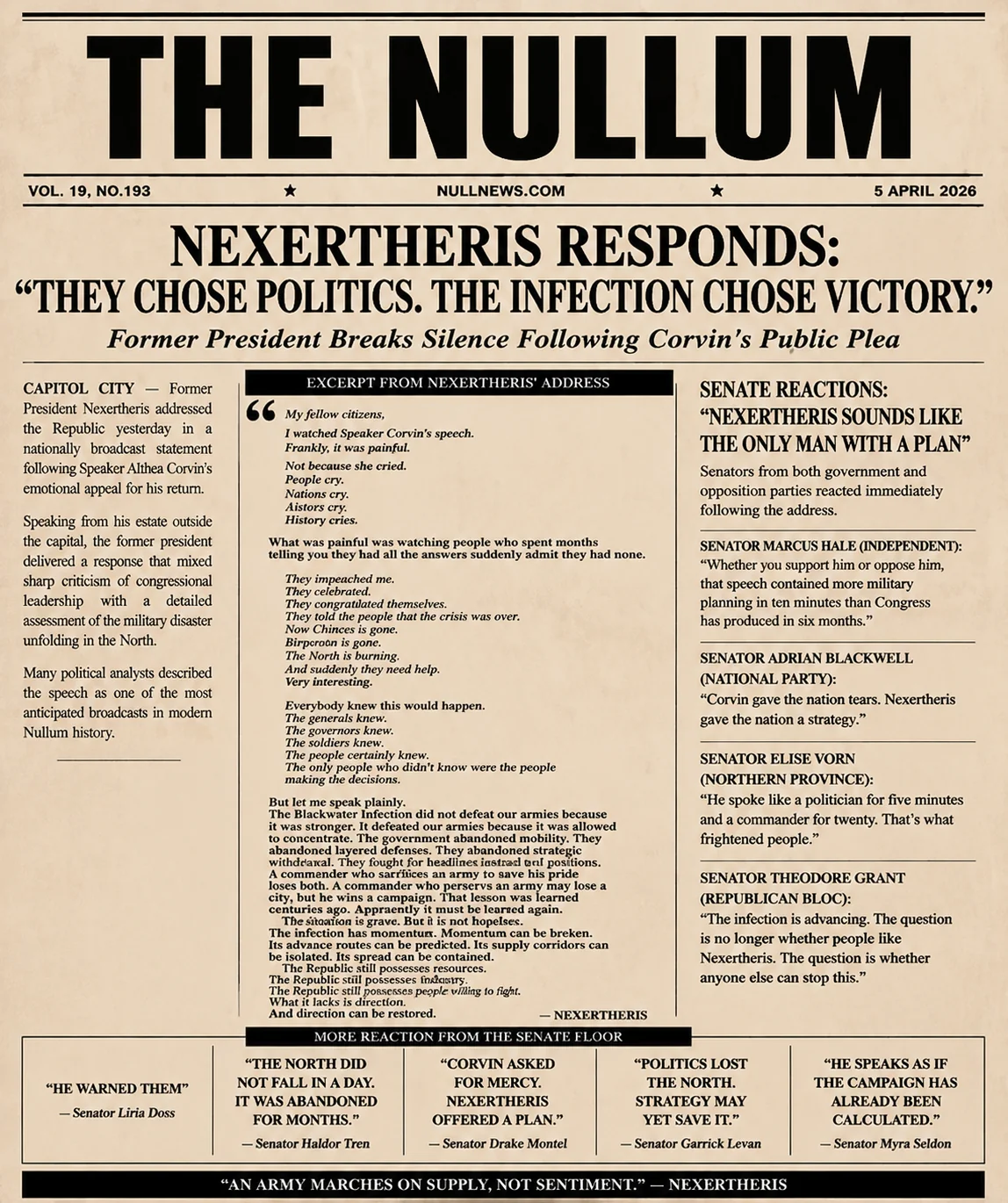 Using this news paper image i sent u use this article to rep...