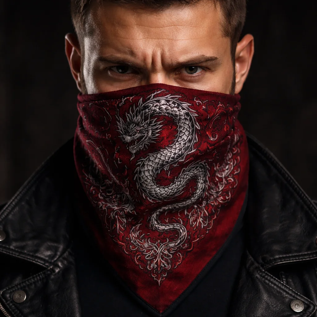 Can u make the Bandana crimson dark red but keep the dragon ...