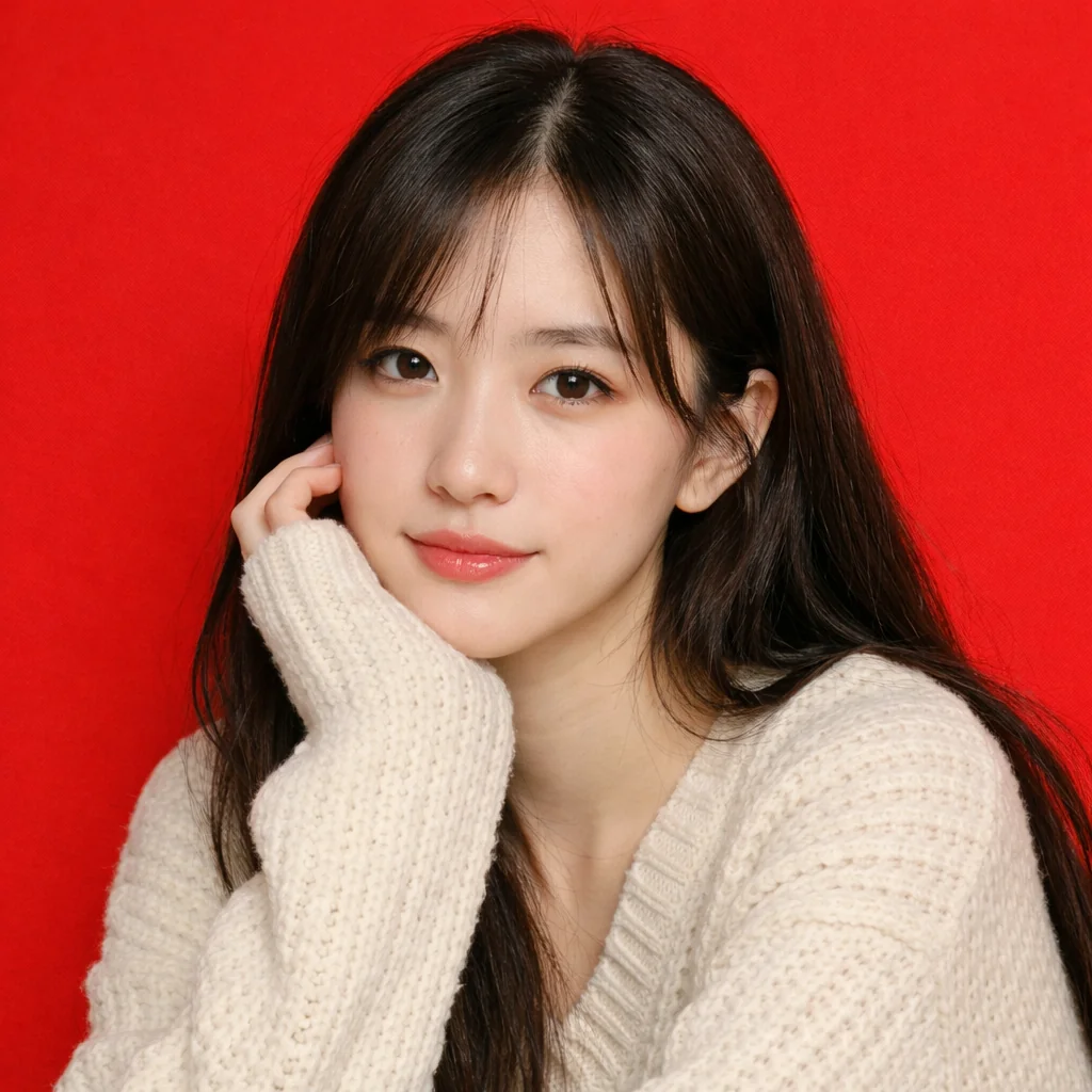 把这张照片的背景变成红色