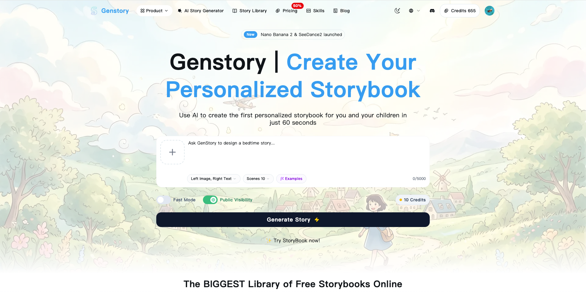 用 genstory给自己和孩子定制一个故事书吧