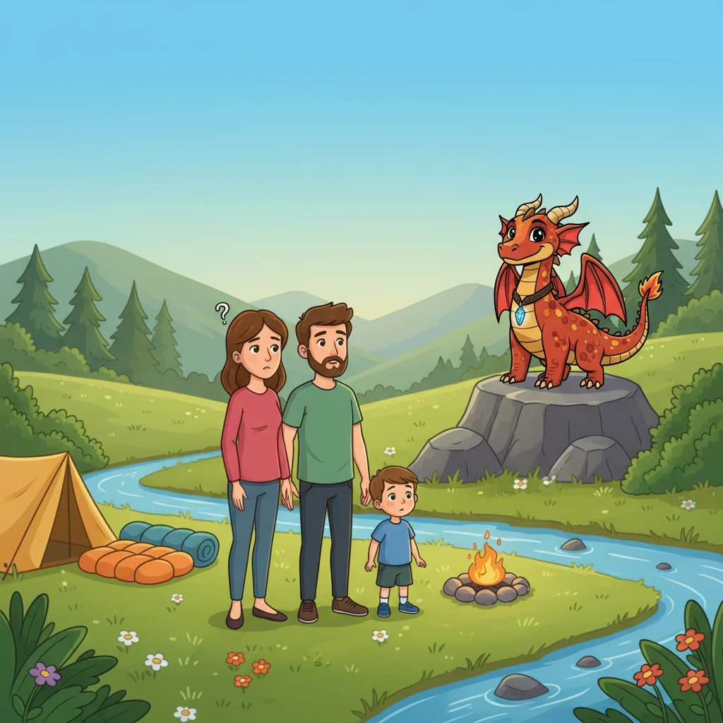 The next morning, the humans woke to find their rubbish gone. They were confused and a little frightened, but also relieved. They saw the clean land and began to consider their own impact on the planet, understanding the need for change.