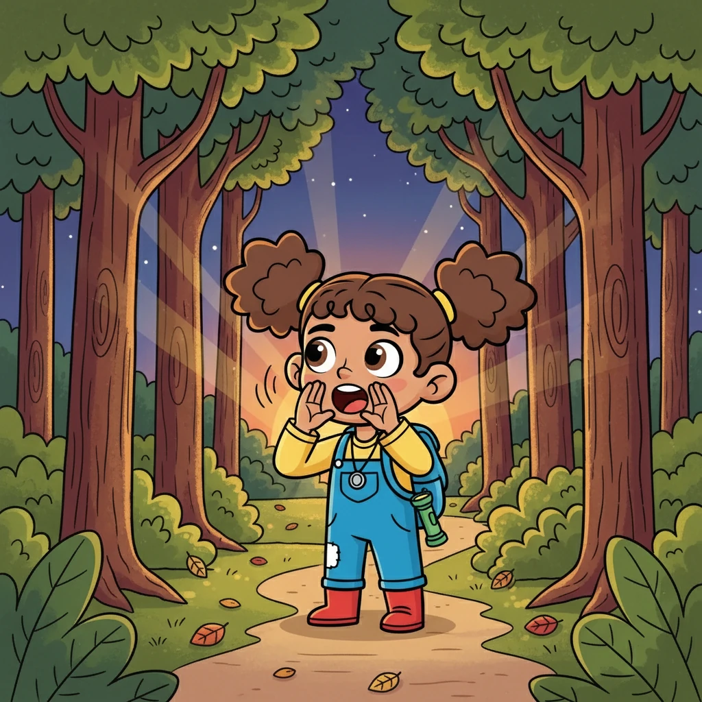 Driven by love and determination, Maya decided to search for Snowy. She called his name, her voice echoing through the trees, hoping he would hear and come back. She knew she couldn't give up.