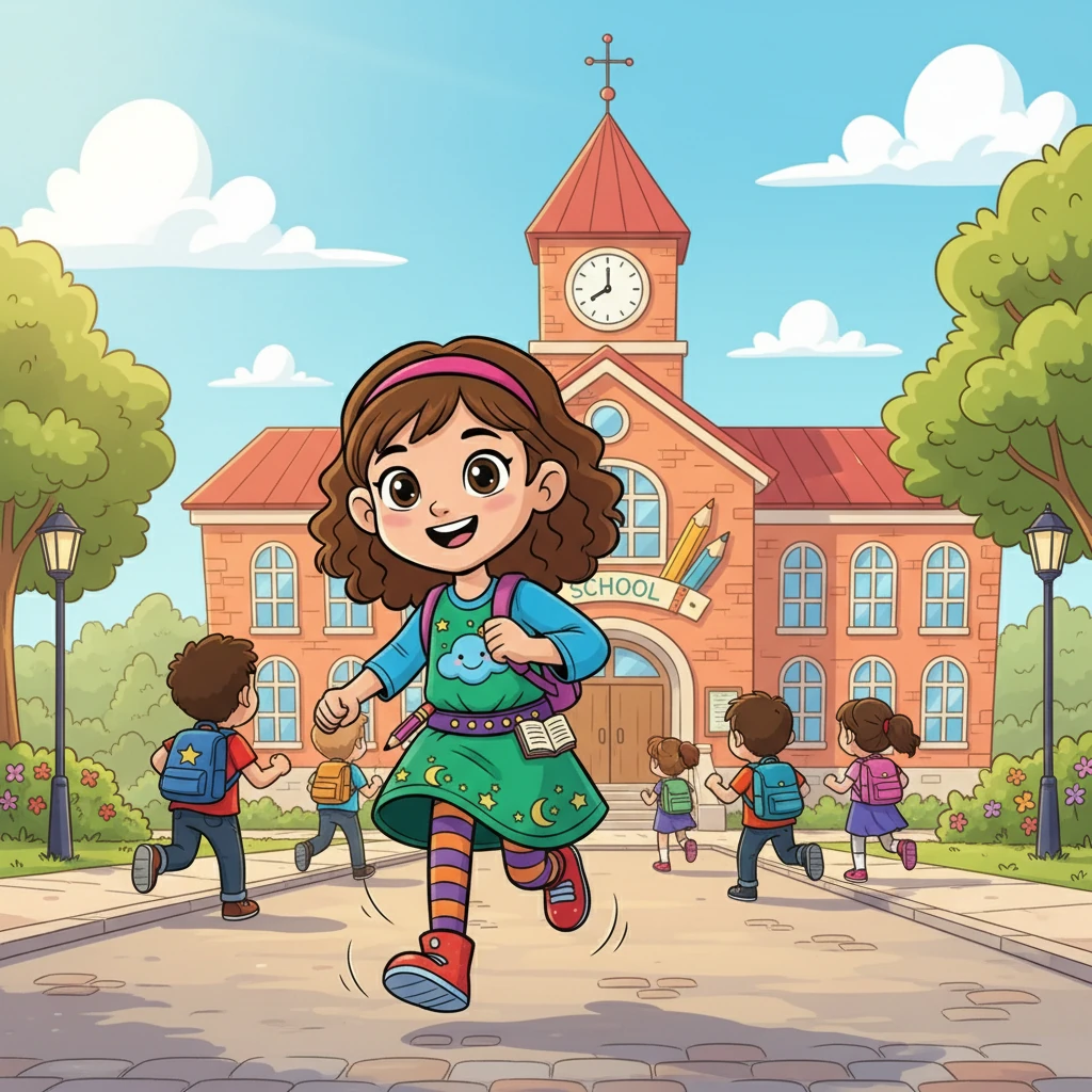 Lexi vaknade upp med ett pirr i magen. Idag var det dagen för Läslabbet! Spänningen fyllde luften när hon klädde på sig och sprang till skolan.