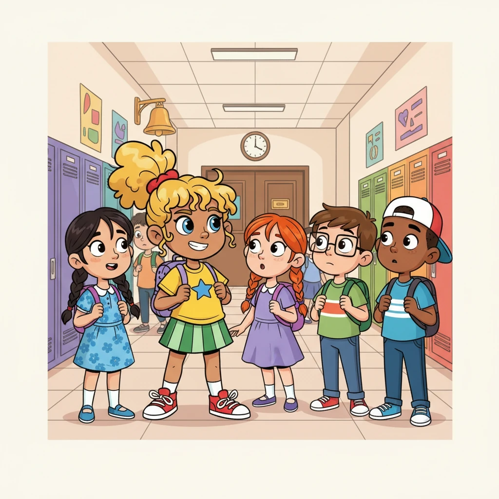 The school bell rang, signaling the end of the first class. Alexa, with her mischievous grin, nudged Litha. "Ready for operation 'Prank the Principal'?" Litha, always up for fun, nodded enthusiastically, a twinkle in her eye. Dineo, Maijke, and James exchanged worried glances, knowing where this was heading.
