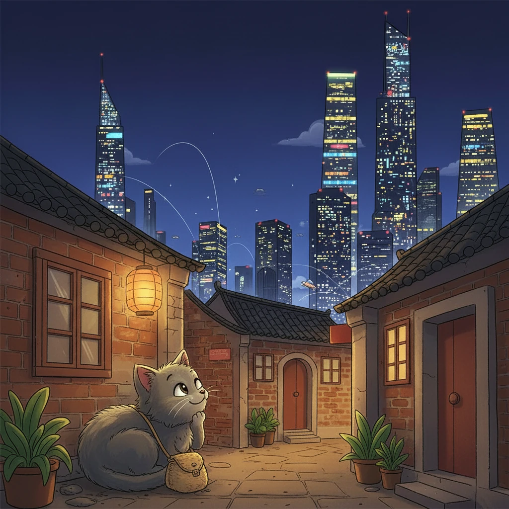 阿灰结束了他的第一次冒险，回到了自己的胡同。 他知道，未来还有更多的探索等着他。 这一次冒险不仅让他战胜了恐惧，也让他明白，这座城市是一个充满友谊和惊喜的美丽世界。