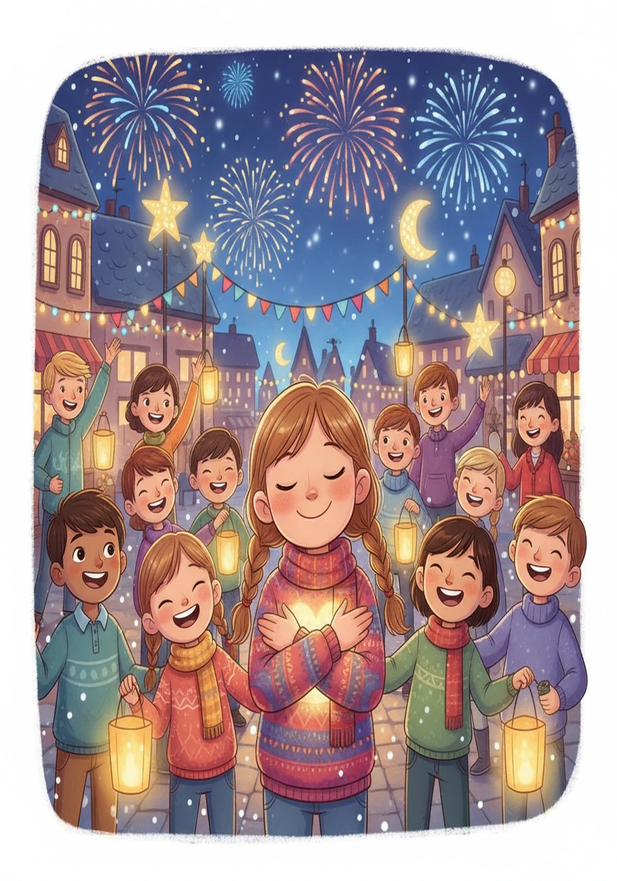 As the Festival of Lights drew to a close, Lily realized that despite the diverse cultures, the spirit of celebration and friendship united everyone. She carried this newfound understanding and happiness in her heart.