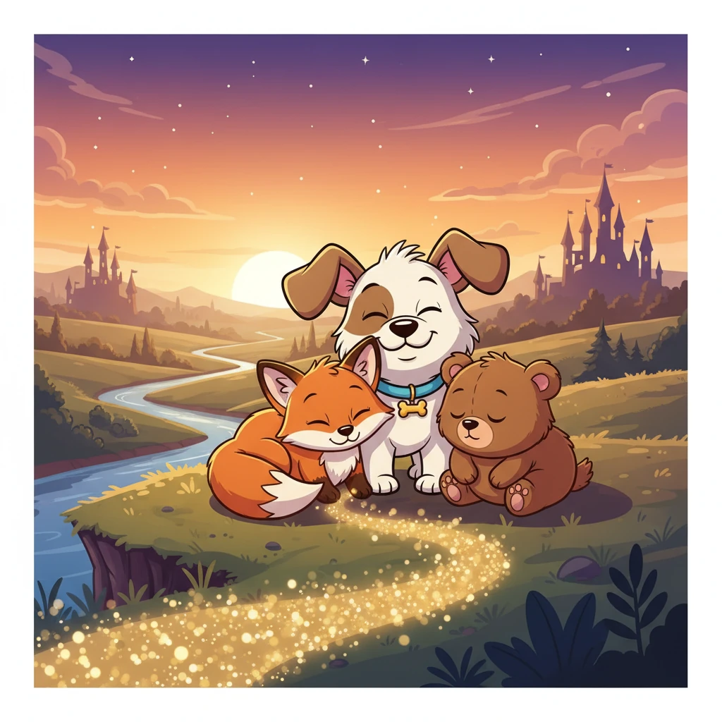 As the sun set, Pip snuggled with his new friends, his heart full of happiness and the satisfaction of a grand adventure completed. He knew, no matter how small he was, he could achieve anything if he followed his dreams.