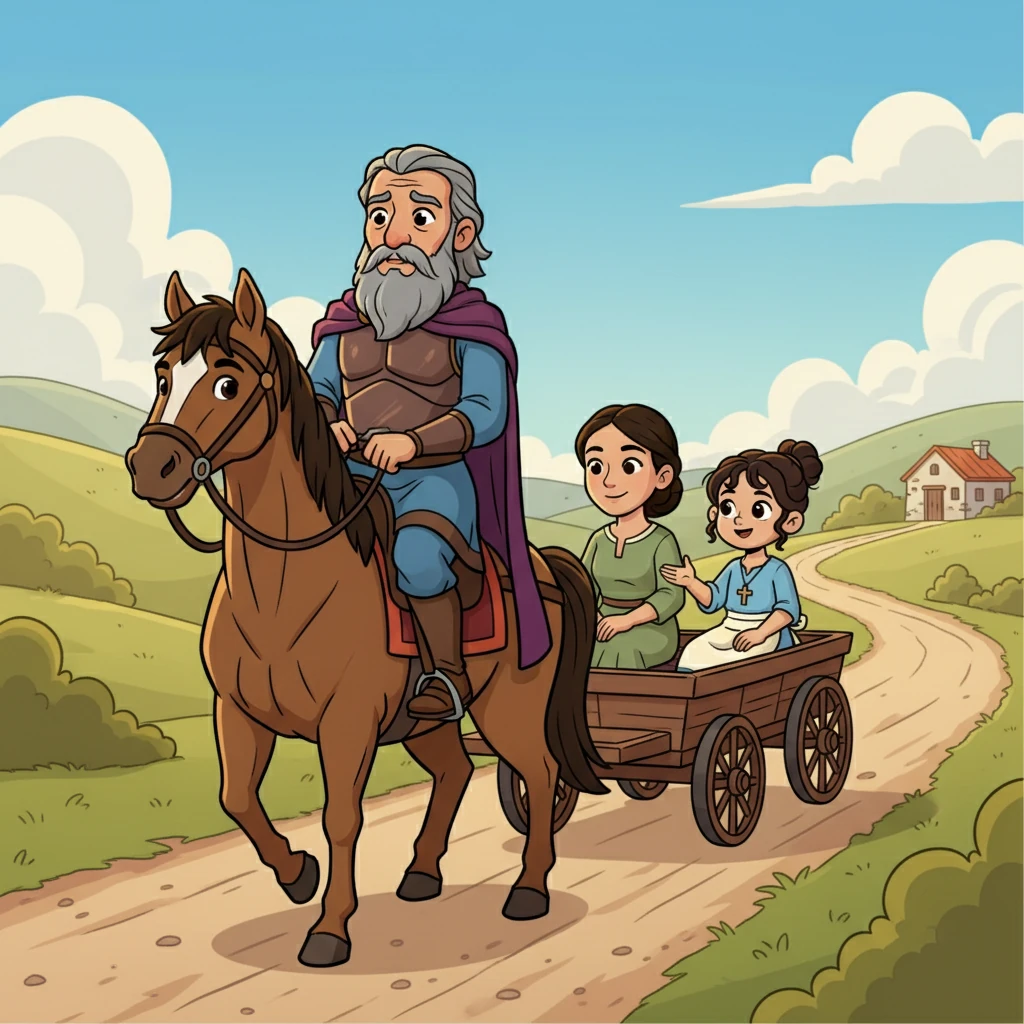 Naaman, after listening to his wife and Miriam, decided to seek the prophet. He traveled to Elisha, hoping for a cure. Miriam's words gave him hope.
