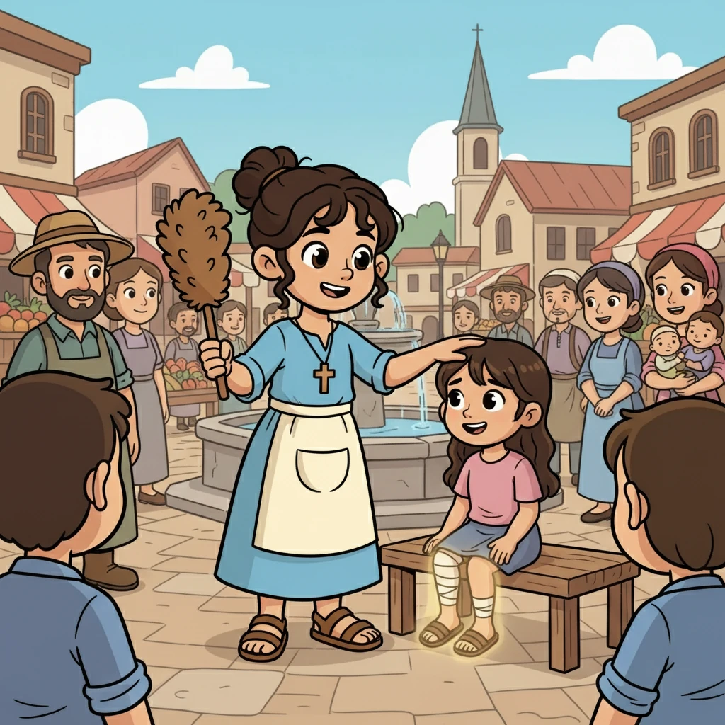 Miriam's small act of kindness and faith had a huge impact. She showed that even the smallest servant could be a minister for God, bringing hope and healing to those around her.