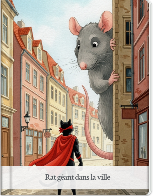 Rat géant dans la ville - growth,fairy-tale,adventure,friendship,family,fantasy,love,educational,moral,bedtime