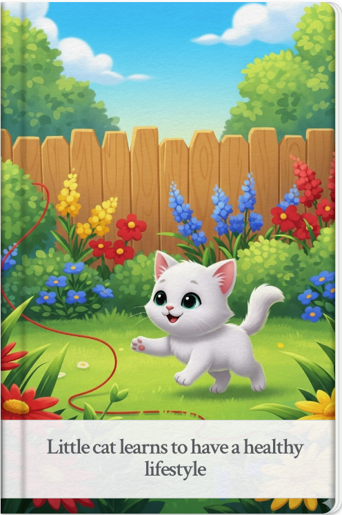 Little cat learns to have a healthy lifestyle - Crescita, Fiabe, Amicizia, Avventure, Famiglia, Fantasy, Educative, Valori e morale, Storie della buonanotte, Storie di animali