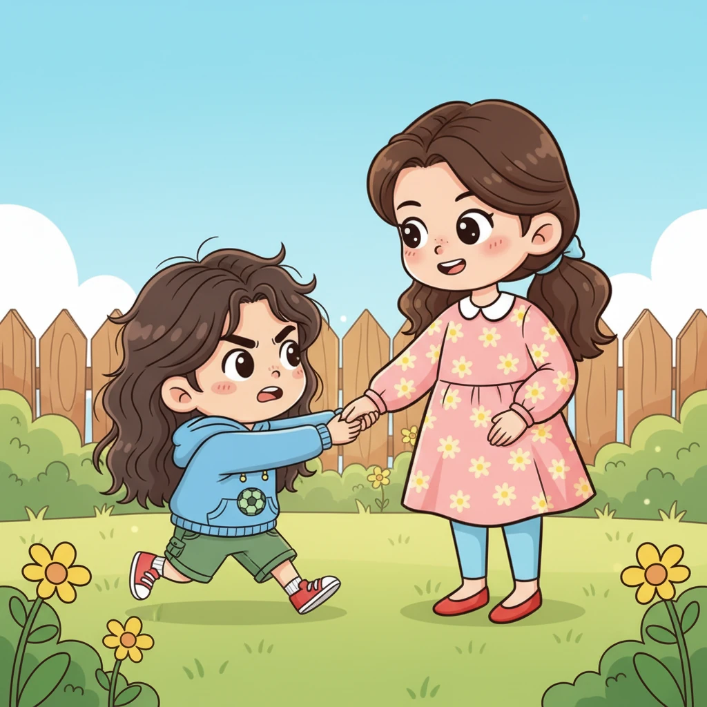 小明终于忍不住了，他跑到妈妈面前，拉着妈妈的手说：“妈妈，我想去理发！”他知道，是时候做出改变了。妈妈欣慰地摸了摸他的头。