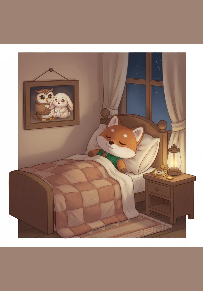 When Oliver finally tucked himself into his cozy bed, he thought about the golden compass one last time. He knew he had made the right choice by following his heart instead of his greed. He fell fast asleep with a peaceful smile, knowing that the greatest treasure of all is a clear and honest conscience.