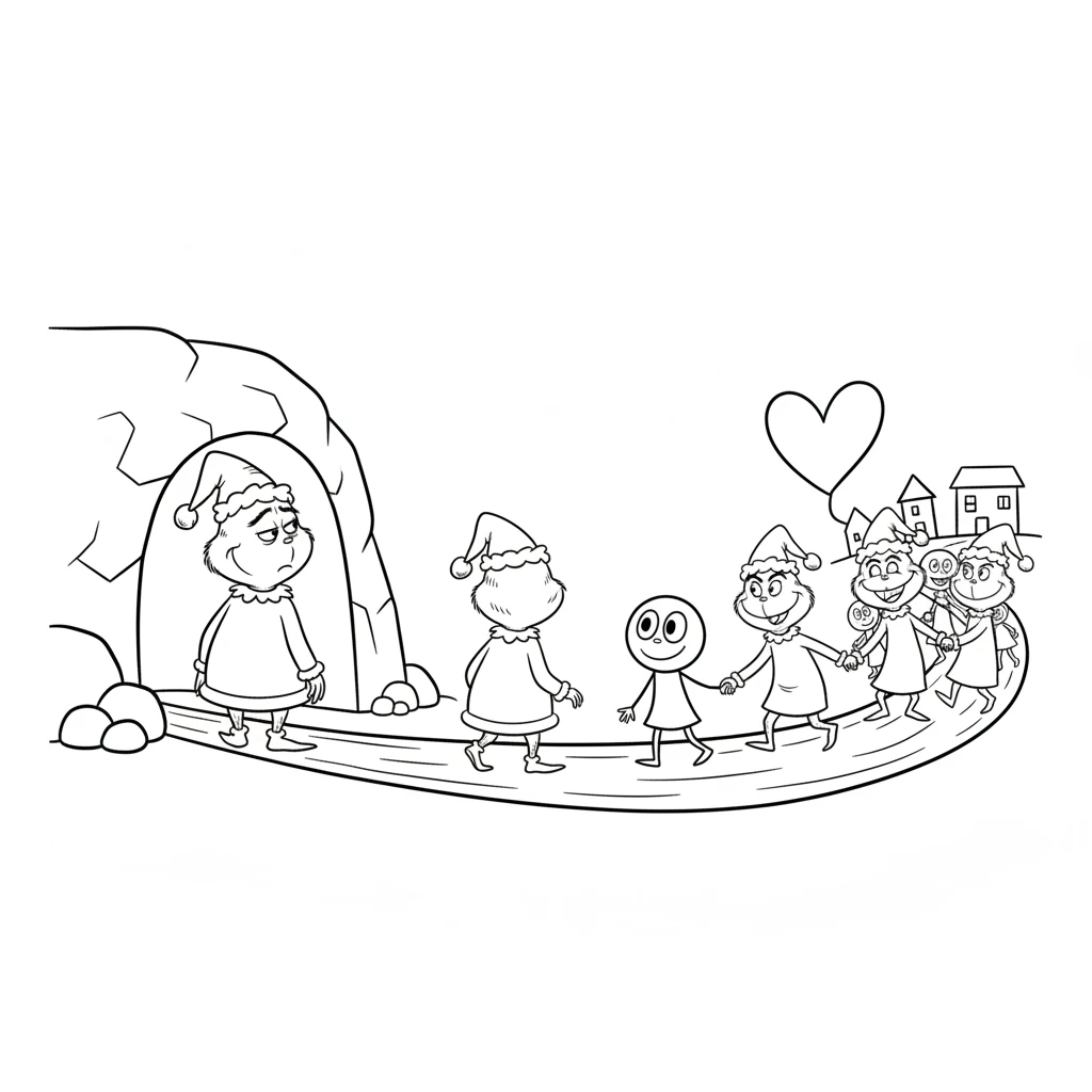 grinch coloring page - coloring pages