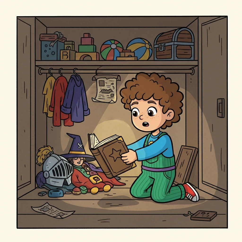 Finally, the map guided them to a hidden storage closet. Inside, they found the missing book, nestled amongst some old costumes. But why was it hidden?