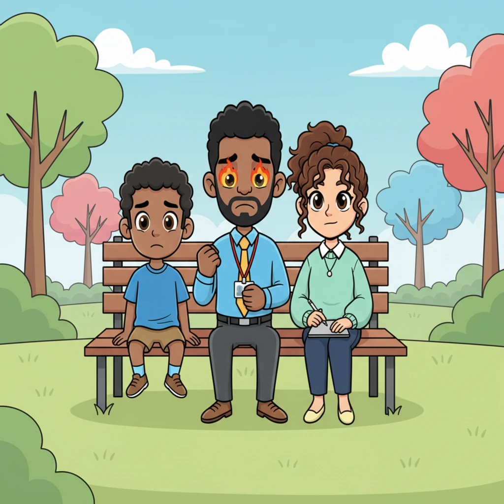 Feeling utterly betrayed, Samir, Aisha, and Omar sat together, their shoulders slumped. But then, Samir clenched his fist, a fiery determination returning to his eyes. They had been let down by their company, but they wouldn't give up on justice. A shared look solidified their resolve.