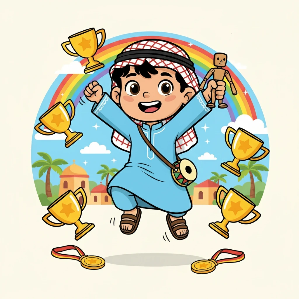 عاد الجميع إلى عمْدُون محملين بالفرح والجوائز، وذكريات لا تُنسى. كانوا فخورين بإنجازهم، وشعروا بالسعادة الغامرة.