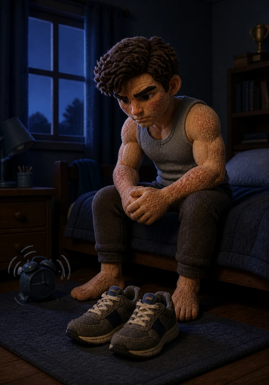 In the quiet blue glow of 4:00 AM, James sits on the edge of his bed, his eyes fixed on the worn running shoes that wait like silent sentinels. The room is still, save for the rhythmic vibration of his alarm against the wooden floor, signaling the start of a grueling ritual.