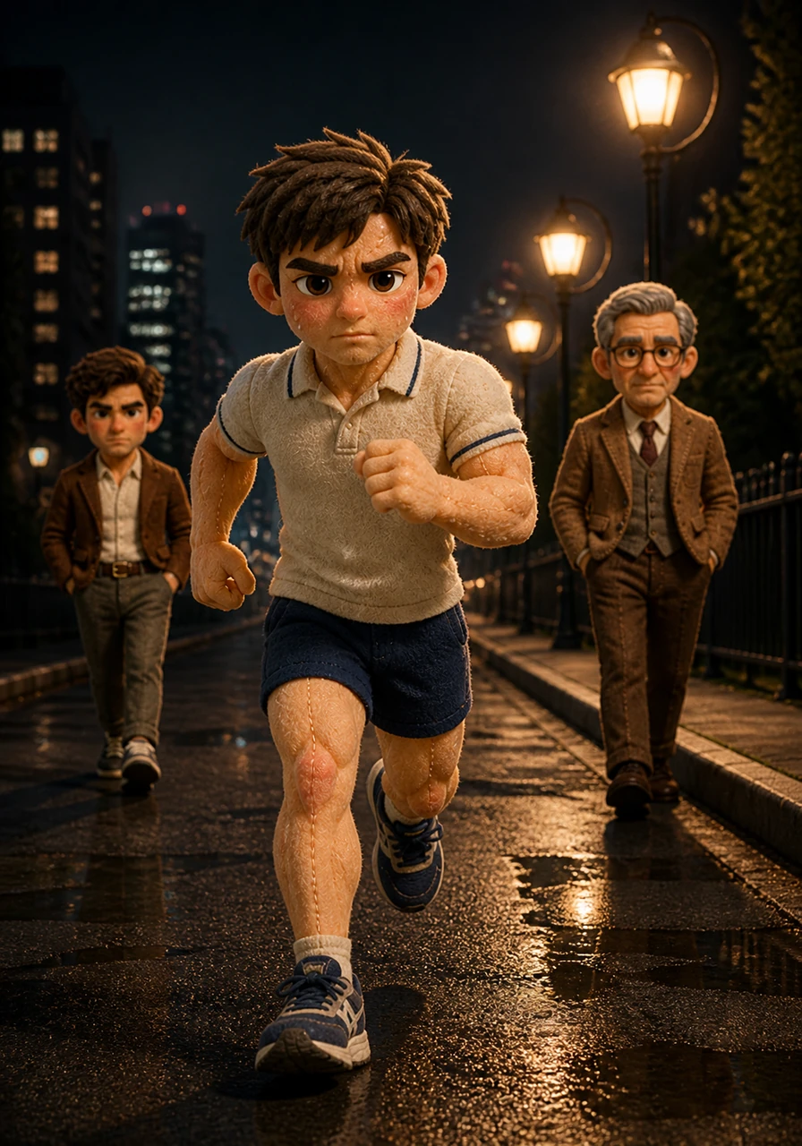 Beneath the flickering streetlights of a sleeping city, James pounds the pavement with a steady, calculated pace. He carries the weight of Machiavellian philosophy in his mind, transforming the physical strain into a tactical exercise of pure discipline.