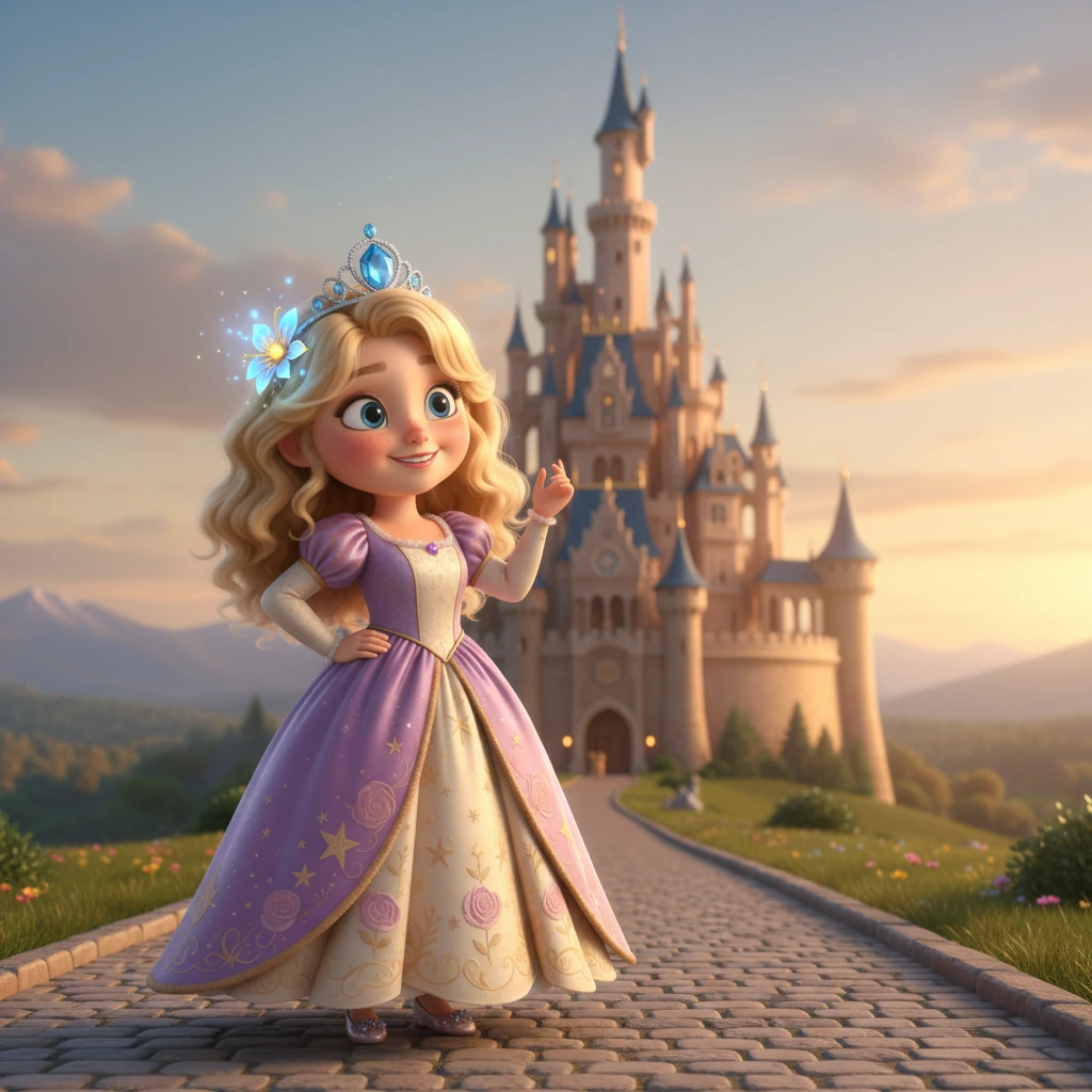 With a small, radiant bloom from the magical flower tucked into her hair, Tokyo returned to her castle, her eyes sparkling with newfound wisdom and joy. The castle still stood grand, but now, the world beyond its walls felt closer, filled with secrets waiting for her next adventure.