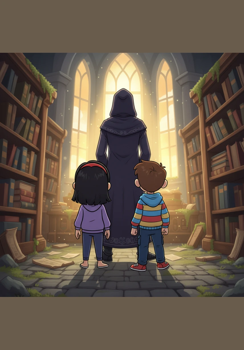 As dawn begins to break, the creek flows peacefully once more, the eerie symbols on the bridge fading into the natural grain of the wood. Maya, Jackson, and the Keeper stand together, knowing that their kindness has finally brought a lonely soul the rest he deserved.