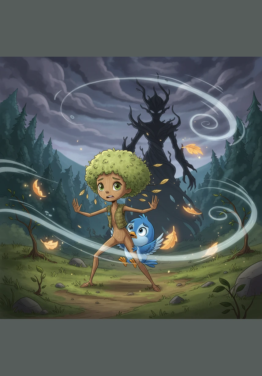 Whenever the wind whistled through the valley, Willow would shiver and hold her breath. She was afraid that if she let go, the breeze might whisk her delicate leaves away or snap her slender trunk in two, so she stayed stiff and frozen.