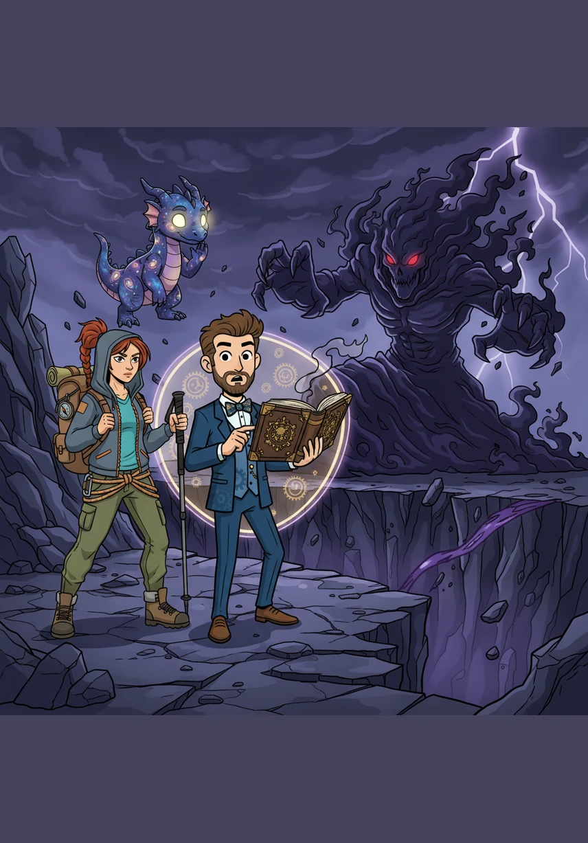 Suddenly, the dragon emerged from the shadows, its scales shimmering like a thousand tiny galaxies and its eyes glowing with ancient wisdom. Elara stepped forward, holding out a single silver key that had been passed down through her family for generations.