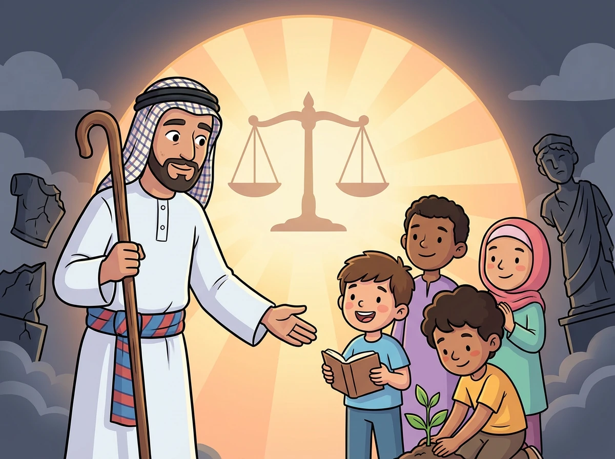 Kegelapan Jahiliyyah akhirnya disinari dengan cahaya Islam, membawa perubahan besar dalam akidah dan akhlak masyarakat Arab. Nilai-nilai murni diajarkan, dan keadilan ditegakkan.