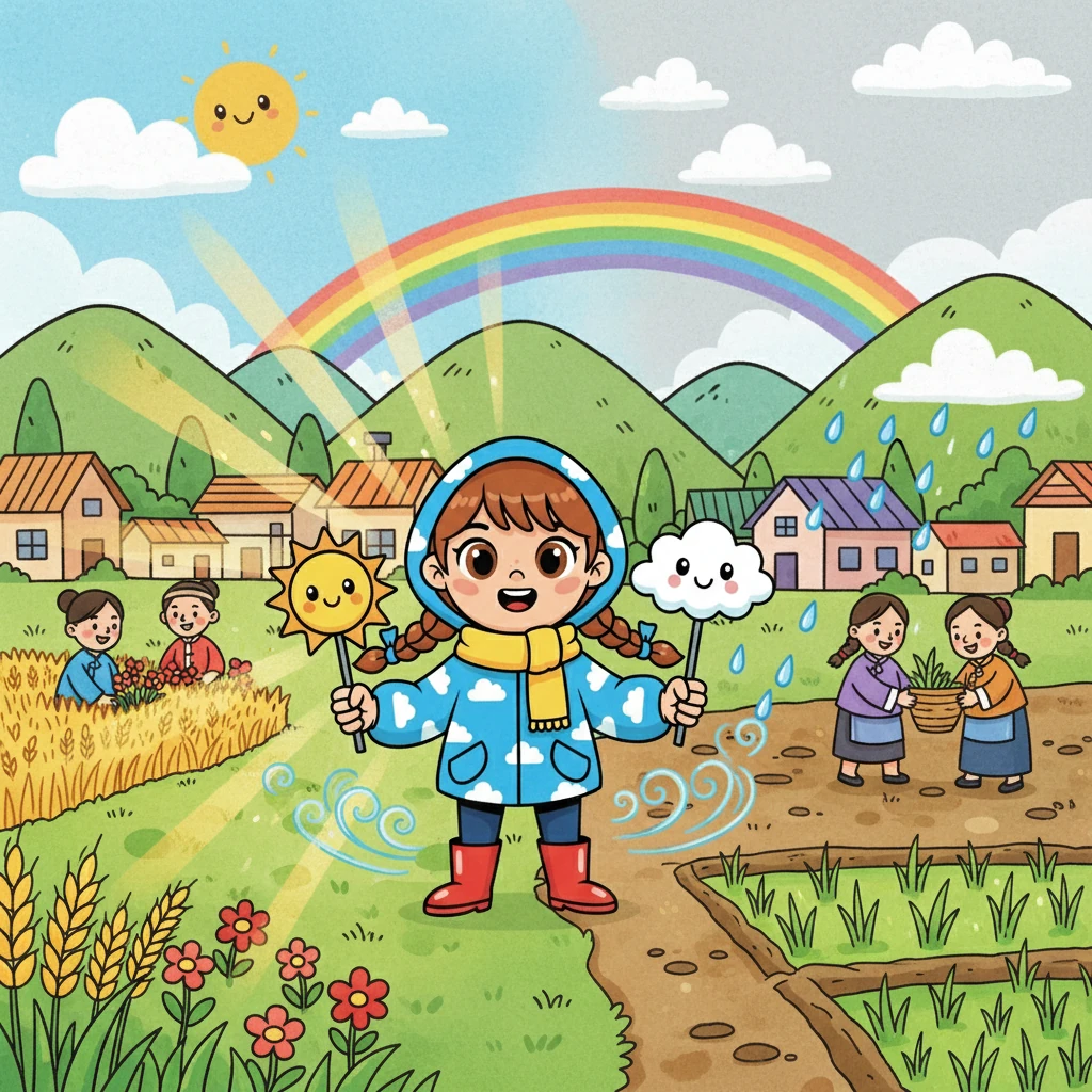 Содан бері Айна ауа райының сиқырлы кілтін пайдаланып, әрқашан ауыл тұрғындарына көмектесті. Ол оларға күннің жылуын, жаңбырдың суын және желдің жаңаруын сыйлады.