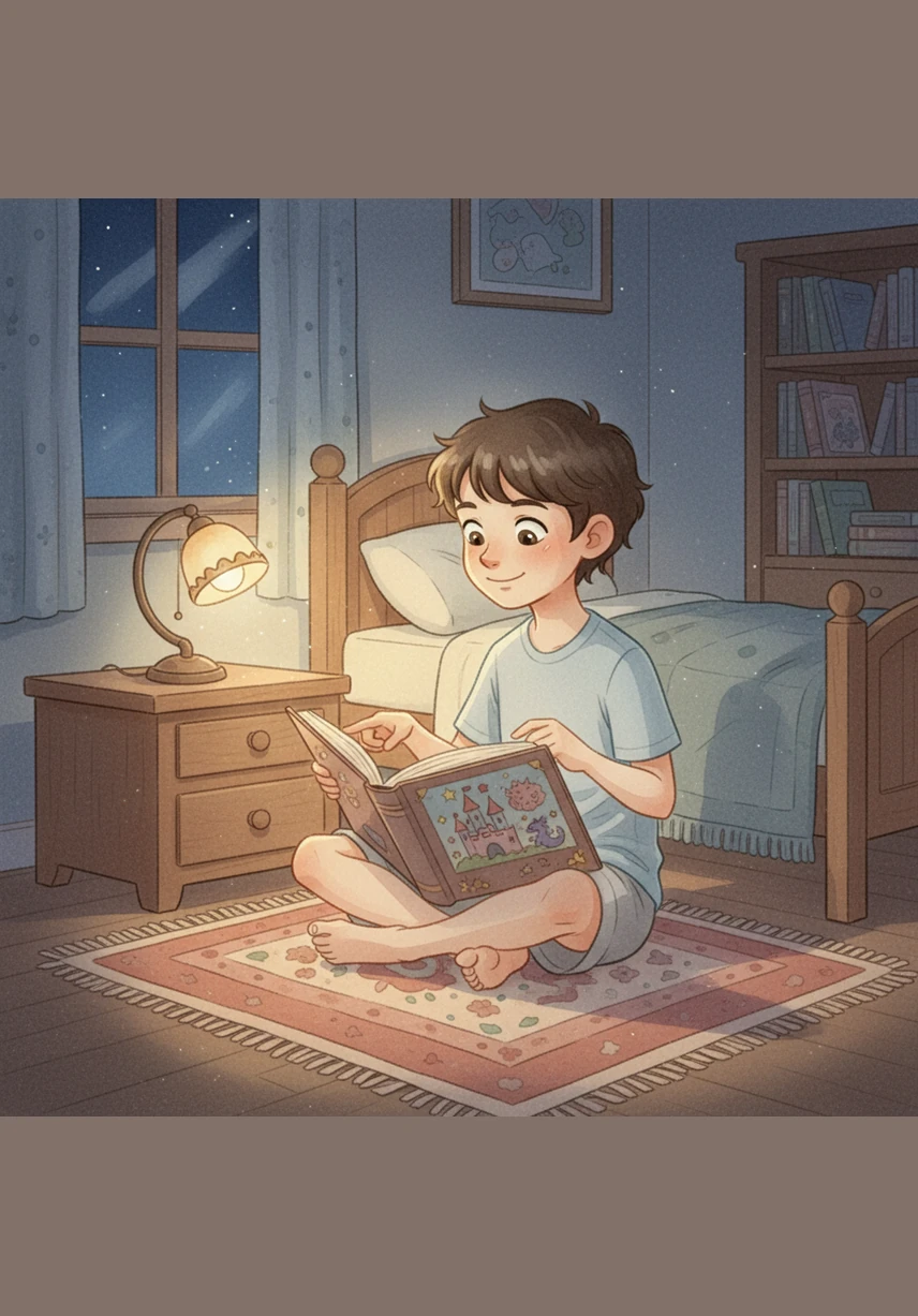 Zakaria sat cross-legged in his dim bedroom, surrounded by the mesmerizing glow of his tablet, TV, and phone. The colorful animations danced across his face, making him laugh but also making him forget the world beyond his door.