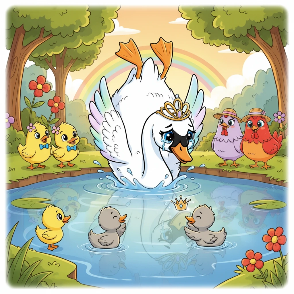 The Beautiful Swan (The Upside-Down Story) - fairy-tale