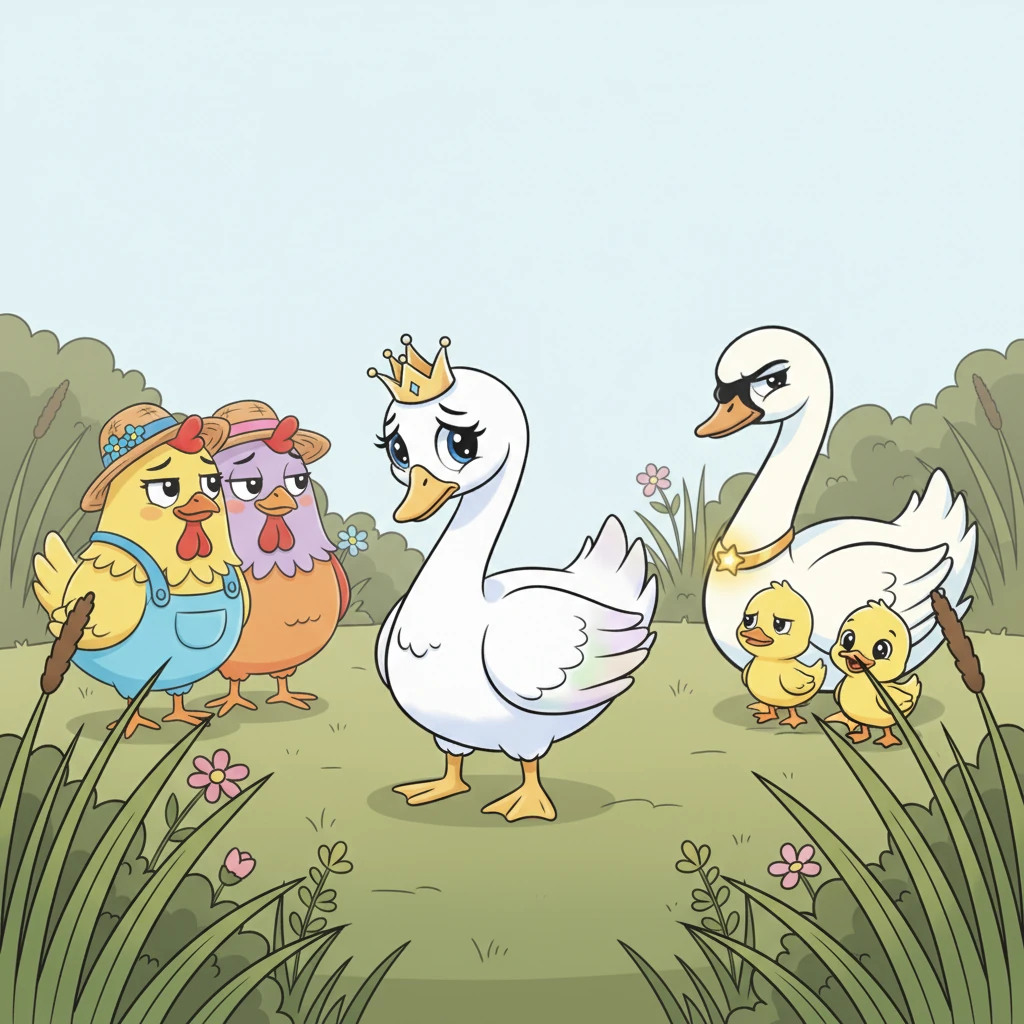 Feeling more and more isolated, Grace started to believe the unkind words whispered behind her back. She grew insecure, her heart heavy with the weight of rejection from the very animals who once showered her with compliments. Her vibrant spirit dimmed under their scrutiny.