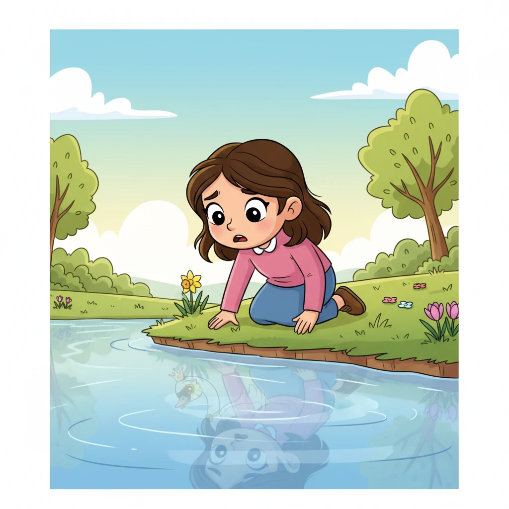 As winter's chill finally receded, Grace sought comfort by the familiar, calm waters of the lake. She peered into her reflection, hoping to catch a glimpse of the admired swan she used to be. The gentle ripples mirrored her quiet apprehension.