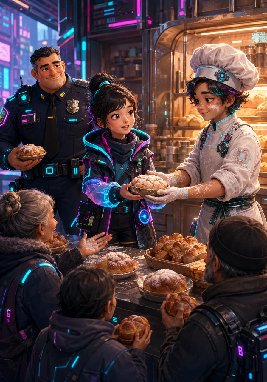 The sweet smell of fresh bread leads Paula to the bakery, where the pastry-makers work with flour-covered hands. They share warm treats with their neighbors, proving that simple acts of service nourish the soul.