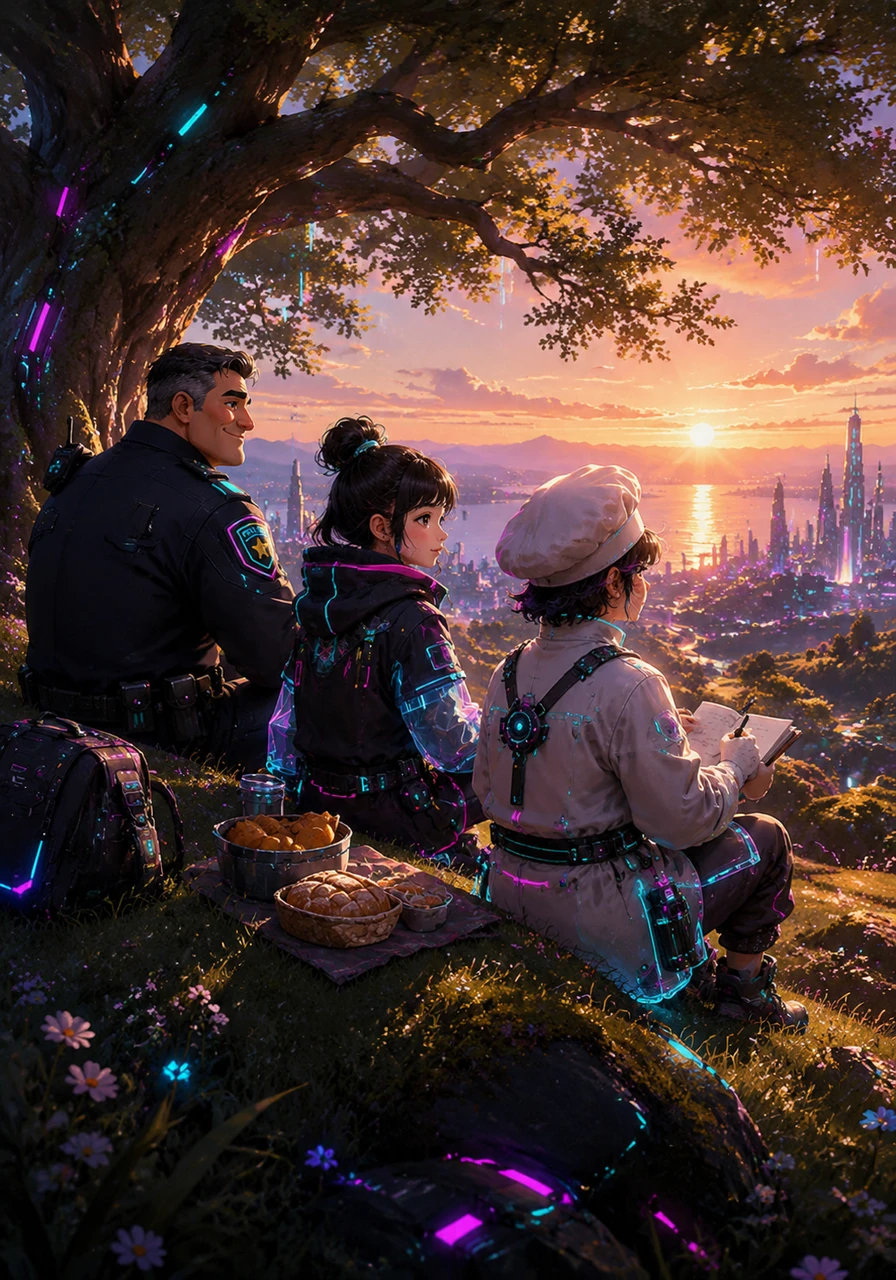 Finally, Paula sits under a grand oak tree with a poet who is writing verses about a world without worry. Together, they look out at the horizon, knowing that peace begins with a single person and a single wish.