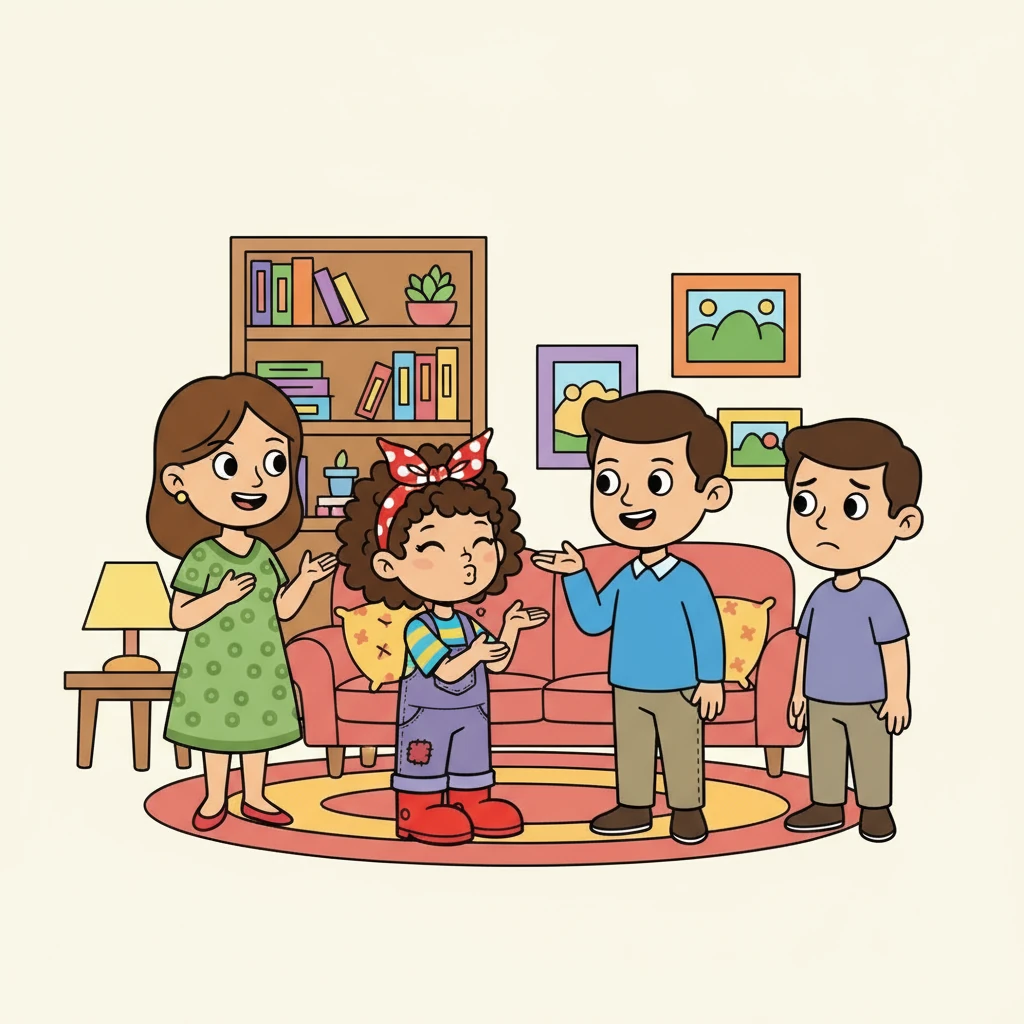 At home, Veronica's mom and dad helped her understand more about personal space. They talked about how it's okay to blow kisses to family but not to strangers. They role-played different scenarios.
