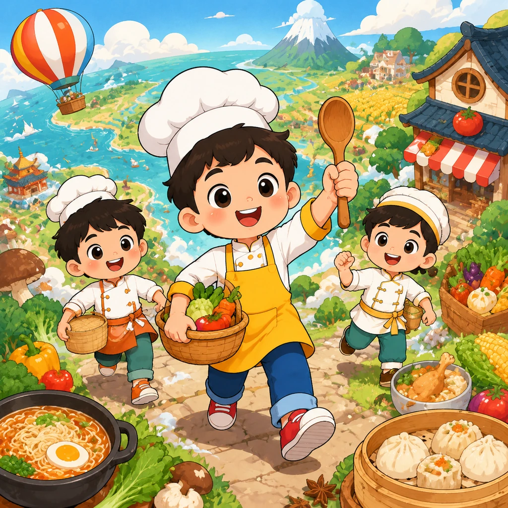 美食大冒险：皮皮的美味之旅