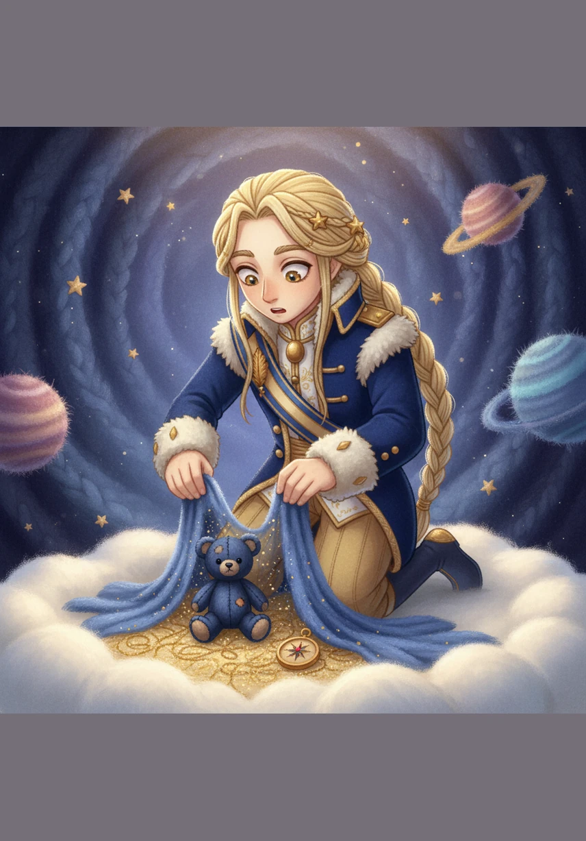 While looking for his teddy bear, Rio finds a big wooden chest in the corner of the room. He opens the lid and finds something very soft and very pink.