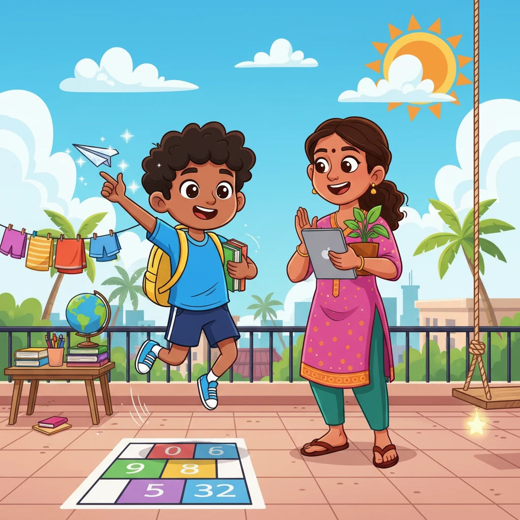 Rahul's Terrace Triumph - Family stories