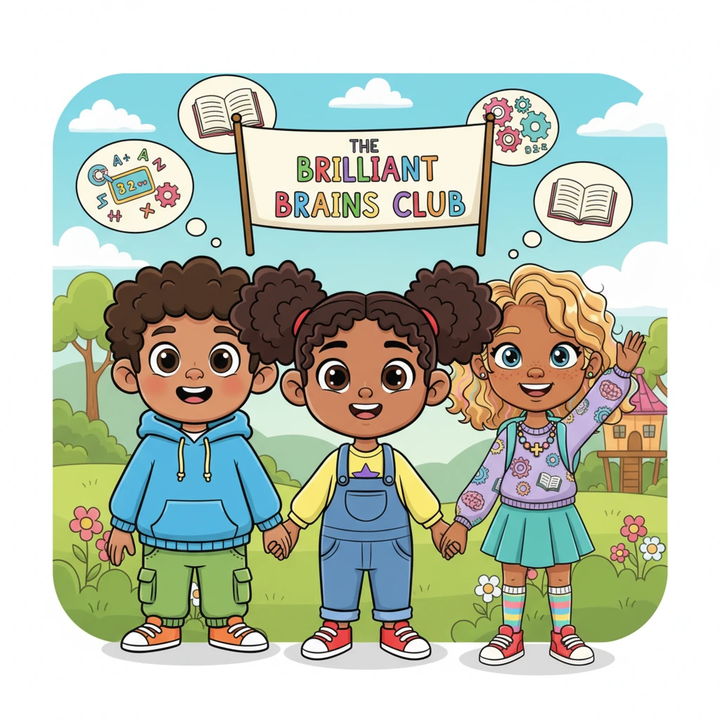 From that day on, the children understood that their different ways of learning were not weaknesses but superpowers. They formed "The Brilliant Brains Club," always remembering that when they combined their unique talents, they could solve any problem and create anything imaginable. They stood together, a vibrant, happy team, ready for new adventures.