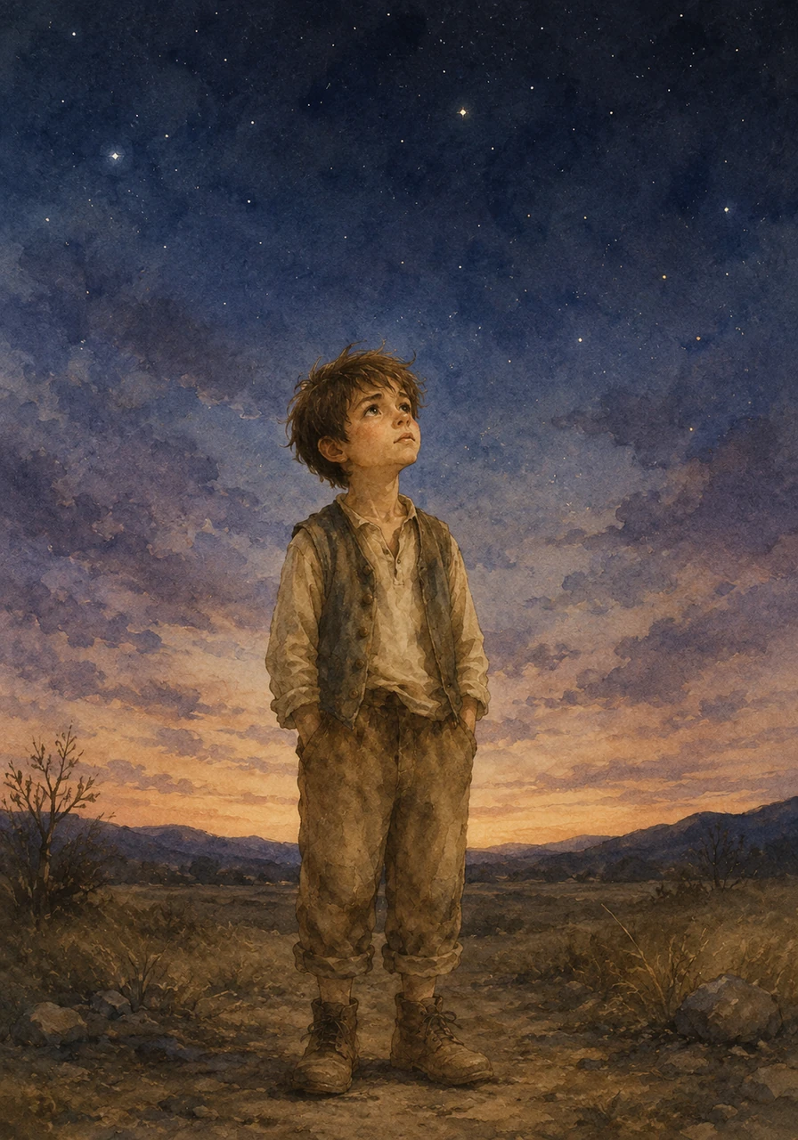 There was a persistent absence in his life, an invisible space where something vital should have been. This missing piece shaped the way he listened to the wind and how he looked at the stars, searching for what was lost.