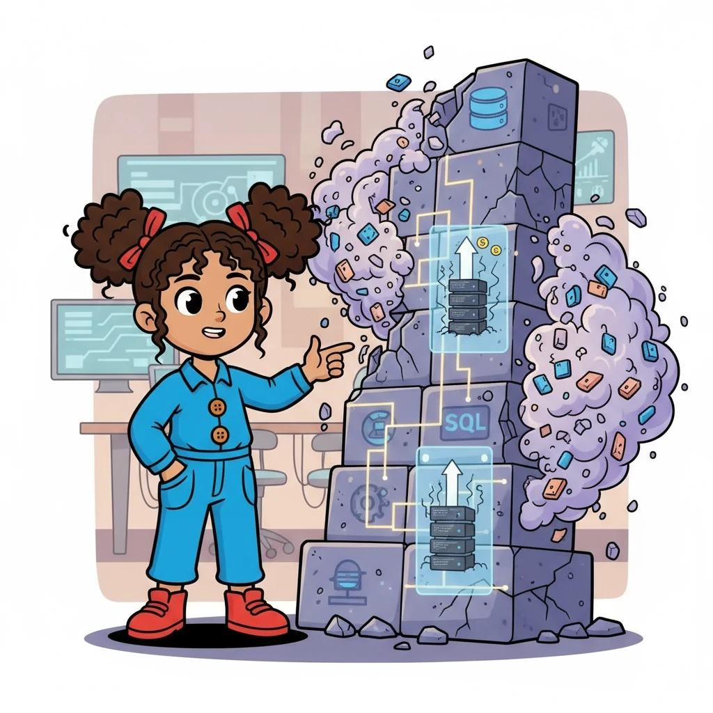 Valeria explica la insuficiencia del modelo relacional SQL. Destaca la rigidez del esquema y su dificultad para adaptarse a los cambios del Big Data. También menciona el escalado vertical, costoso e insuficiente para grandes volúmenes de datos. La conversación se vuelve cada vez más profunda.