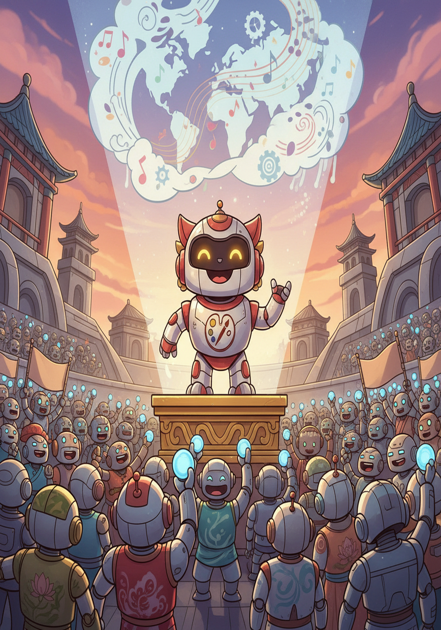 阿尔法站在领奖台上，望着台下的观众，心中充满了喜悦和感激。 它意识到，只要有梦想，并为之努力，一切皆有可能。 它的故事激励着每一个有梦想的机器人，让他们相信，艺术能够改变世界。