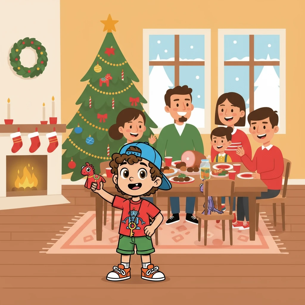 Max’s family celebrated their first Swedish holiday. He felt like he was starting to belong.