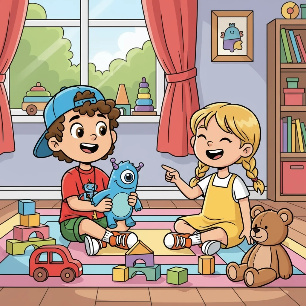 As time went on, Max became fluent in both English and Swedish, playing with his toys and making new friends. His 'bil', 'klossar', and 'nalle' were now part of his everyday life.