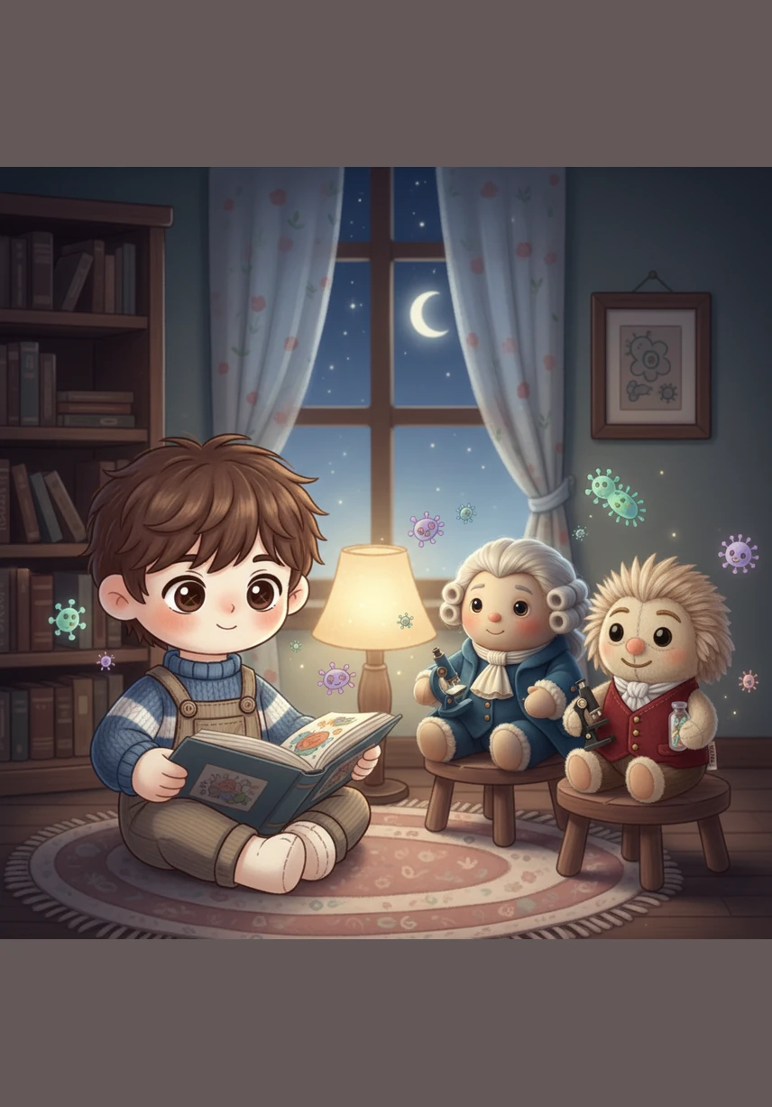 The view expands rapidly, showing Theo how billions of these diverse cells join hands to form complex tissues and organs. He watches in awe as a heartbeat starts and a green leaf unfurls, all driven by the silent, coordinated work of the microscopic world.