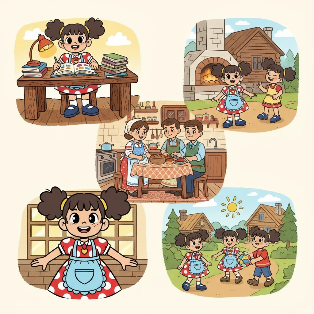 Вскоре Жанель решила, что нужно исправить свои ошибки. Она начала усердно учиться, помогать родителям и больше времени проводить с друзьями. Она поняла, что важно не только мечтать, но и действовать.